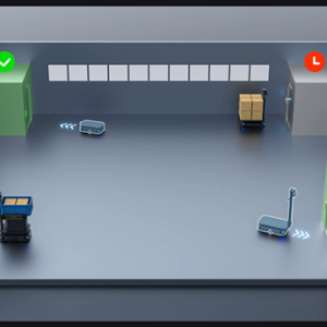 Pudu T600 - kết nối thang máy